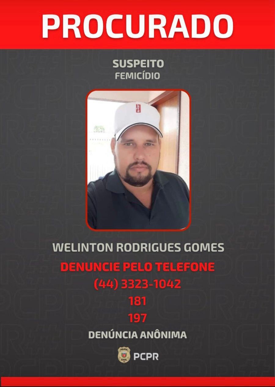 Polícia estava a procura de Welinton desde o dia do crime no domingo (11)