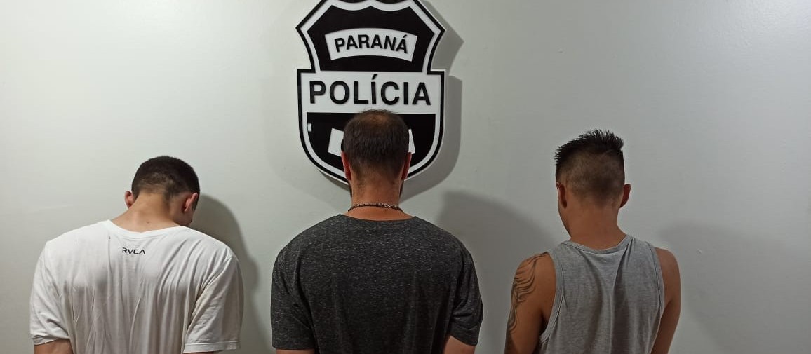 Polícia prende três suspeitos de invadir prédio comercial em Maringá
