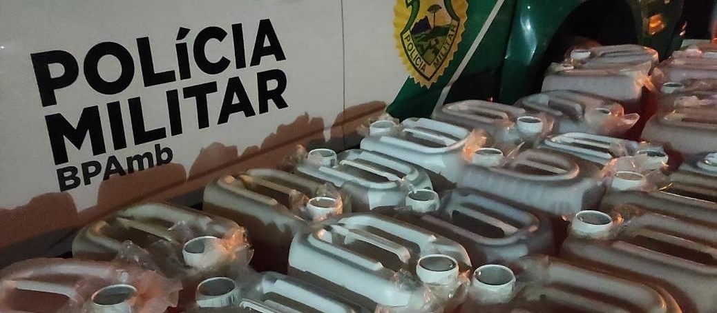 Polícia Ambiental apreende mais de mil litros de gasolina em Icaraíma