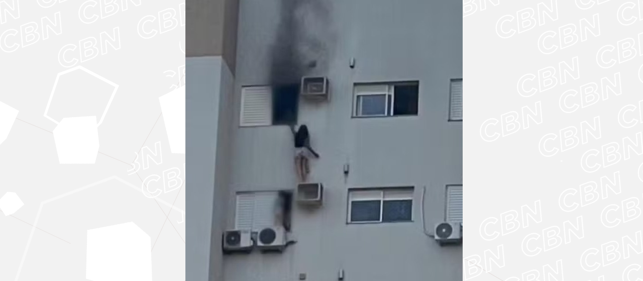 Mulher que se pendurou em ar-condicionado para salvar familiares em incêndio está em estado grave