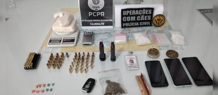 Operação prende quatro pessoas por tráfico de drogas nos Campos Gerais e em Curitiba