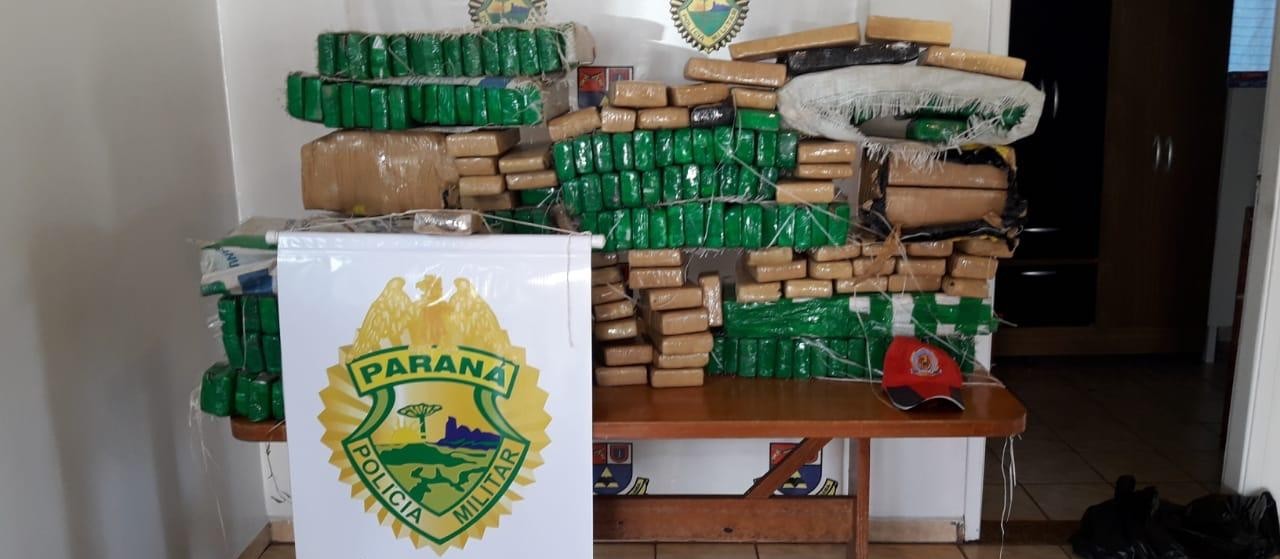 Homem é preso com 349 tabletes de maconha em Umuarama