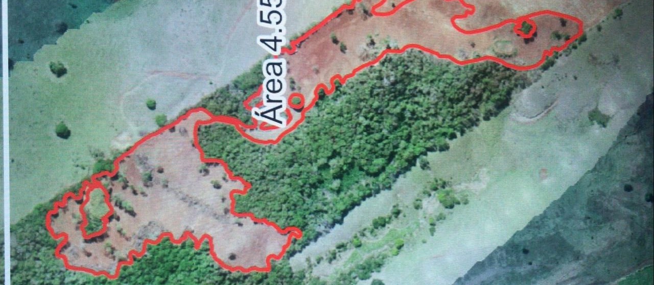 Com drone, Polícia Ambiental  confirma desmatamento