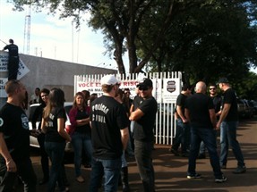 Policiais civis de Maringá fazem parte do protesto estadual que pede mudanças no trabalho nas delegacias