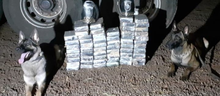 Motorista de caminhão é preso com 58 tabletes de pasta base de cocaína 