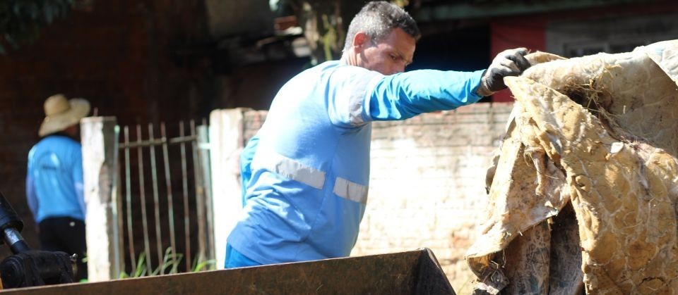 800 kg de materiais que acumulam água são recolhidos em uma única casa em Maringá