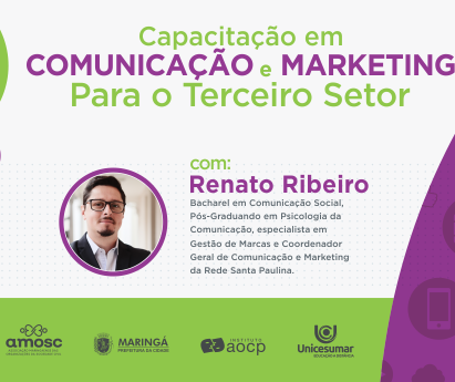 Amosc oferta curso de comunicação e marketing para entidades assistenciais