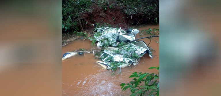 IML de Guarapuava se desloca para retirar corpos das vítimas de acidente aéreo em Roncador