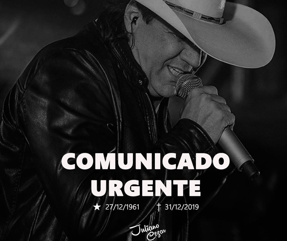 Cantor Juliano Cezar morre durante show em Uniflor