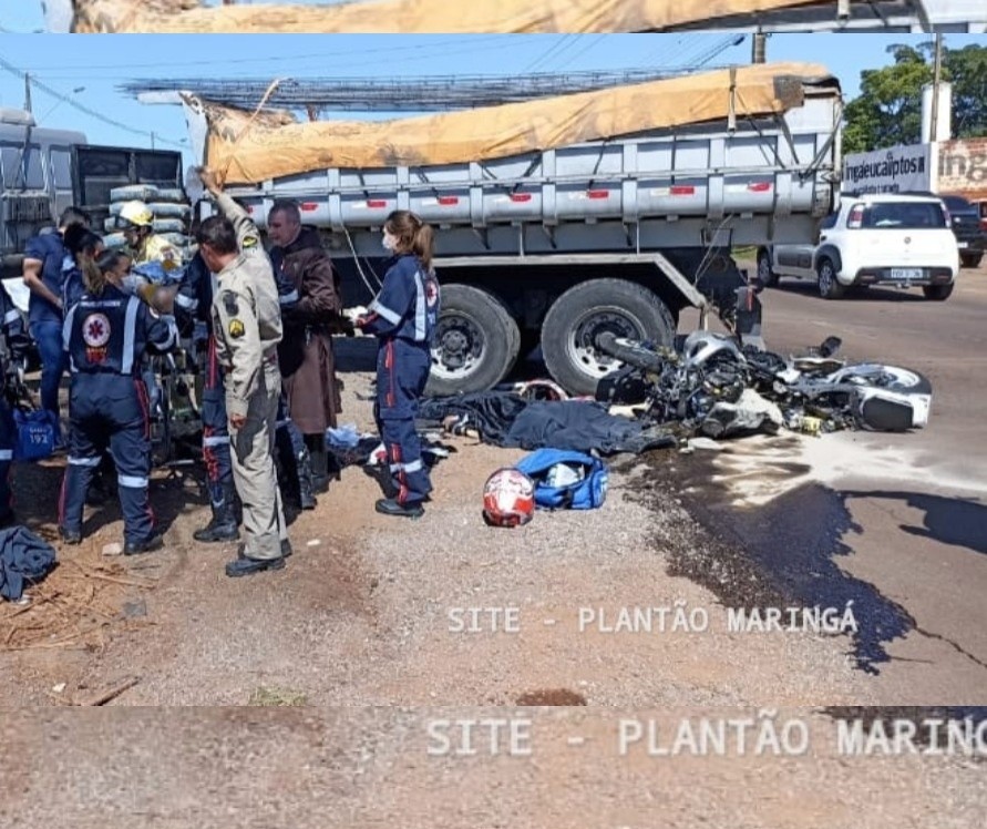 Estudante morre em acidente na avenida Morangueira, em Maringá