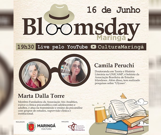 Maringá terá debate para celebrar o ‘Bloomsday’