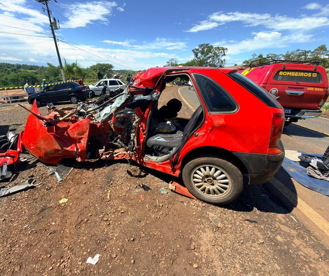 Motorista morre e criança fica gravemente ferida em acidente na BR-369