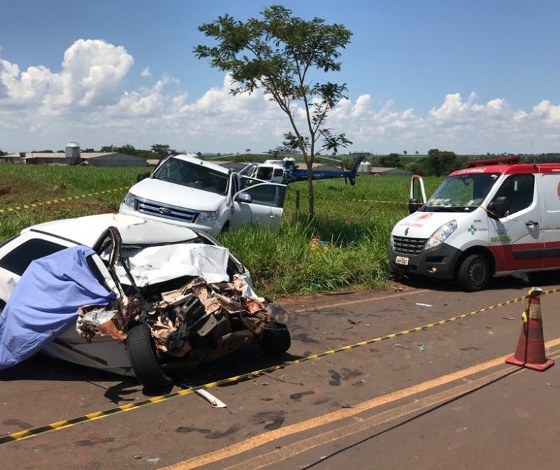 Duas pessoas morrem em acidente na PR-340