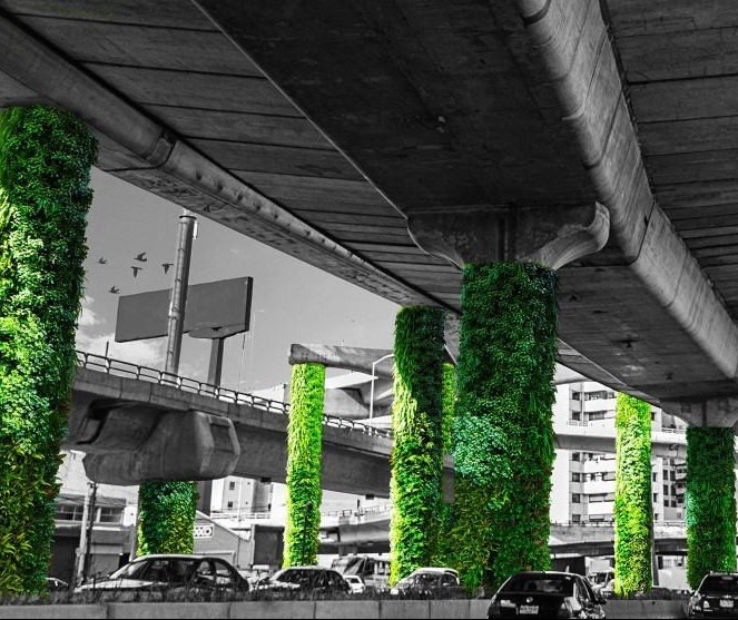 Projeto espalha 60 mil m² de jardins abaixo de viaduto na Cidade do México