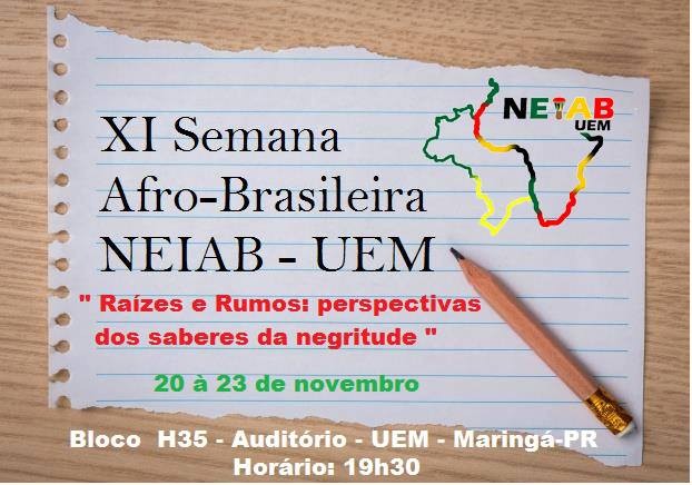 Semana afro-brasileira começa nesta segunda-feira (20)