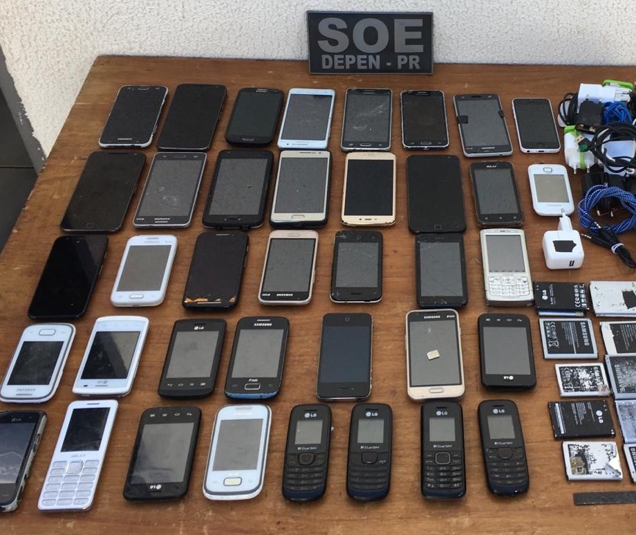 SOE apreende 38 celulares na cadeia pública de Marialva
