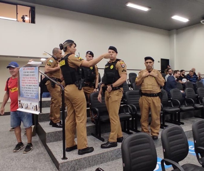 Segurança reforçada na Câmara de Maringá em dia de sessão polêmica 