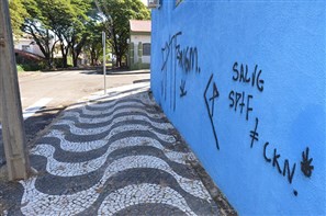 Pichadores deverão ser obrigados a pintar muros de Paranavaí, diz delegado