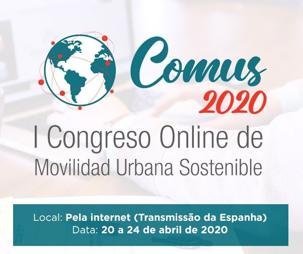  Primeiro Congresso de Mobilidade Urbana Sustentável Online será de 20 a 24 de abril