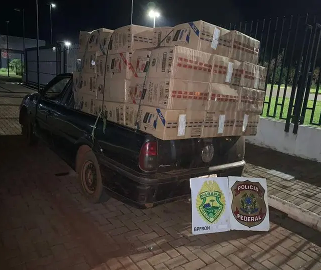Polícia apreende 2.500 pacotes de cigarros contrabandeados em estrada da região