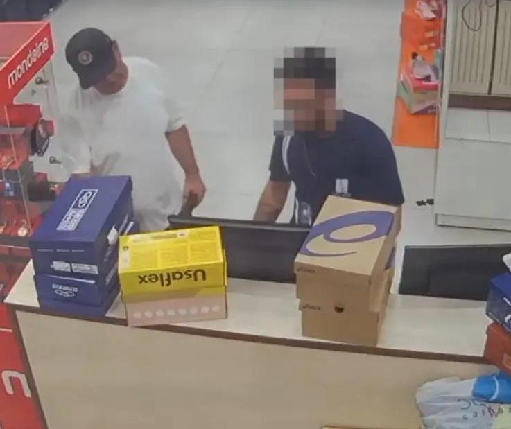 Câmera flagra suspeito usando cartão furtado de idosa em Maringá