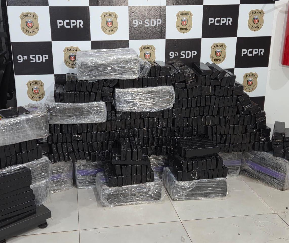 Polícia Civil apreende mais de 600 kg de maconha e prende dois homens