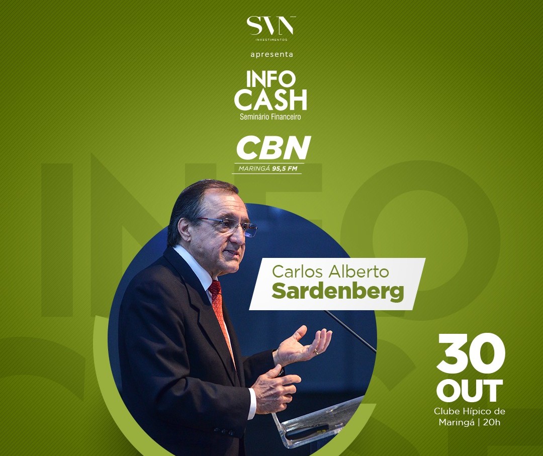 Concorra a convites para o seminário financeiro que terá palestra de Carlos Alberto Sardenberg