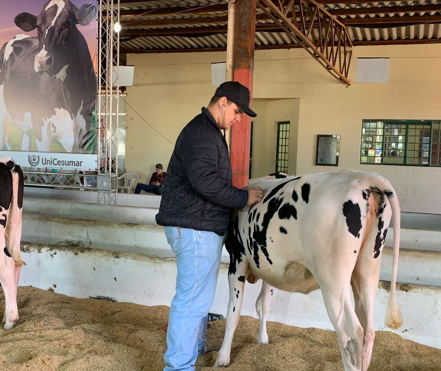 Equipe da Unicesumar faz plantão veterinário para atender animais da feira