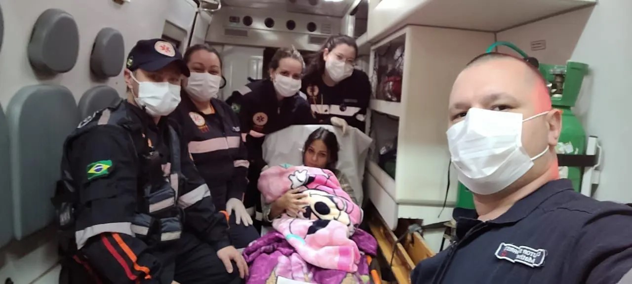 Com ajuda de socorristas do Samu, bebê nasce em residência de Paiçandu