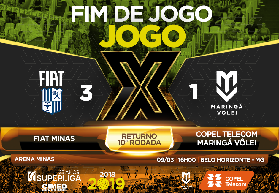 Com derrota, Copel cai da quinta para sétima colocação