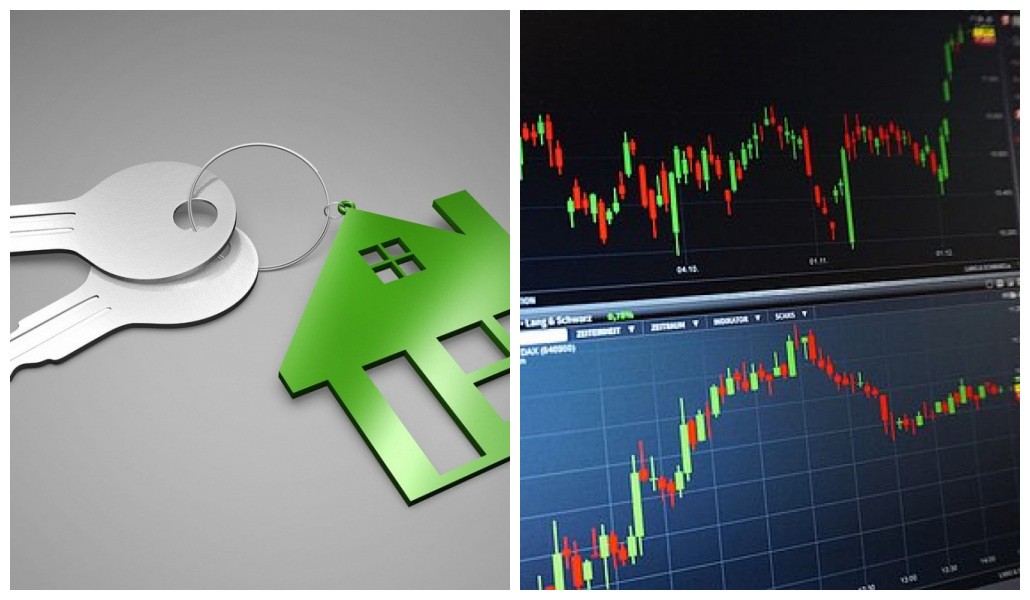 Investimentos em imóveis e ações