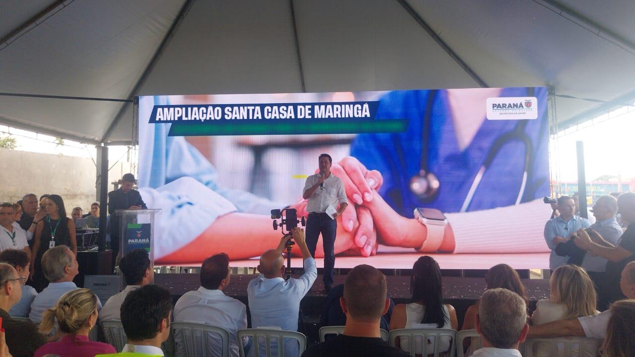 Ratinho Jr fala sobre eleições 2026 em inauguração de obra