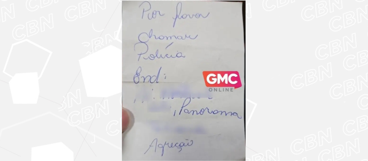 Mulher espancada pelo marido escreve bilhete com pedido de socorro em Sarandi