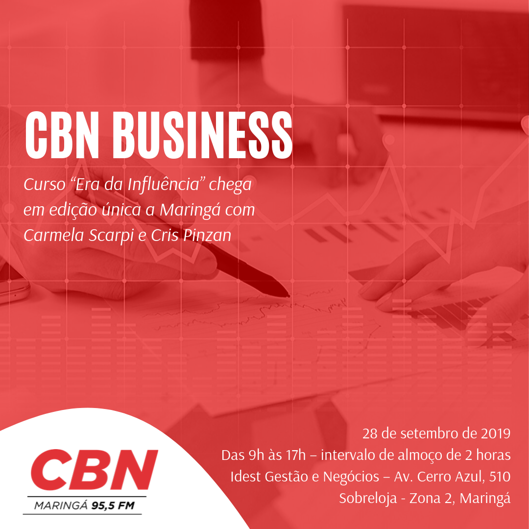 Curso “Era da Influência” chega em edição única a Maringá com Carmela Scarpi e Cris Pinzan