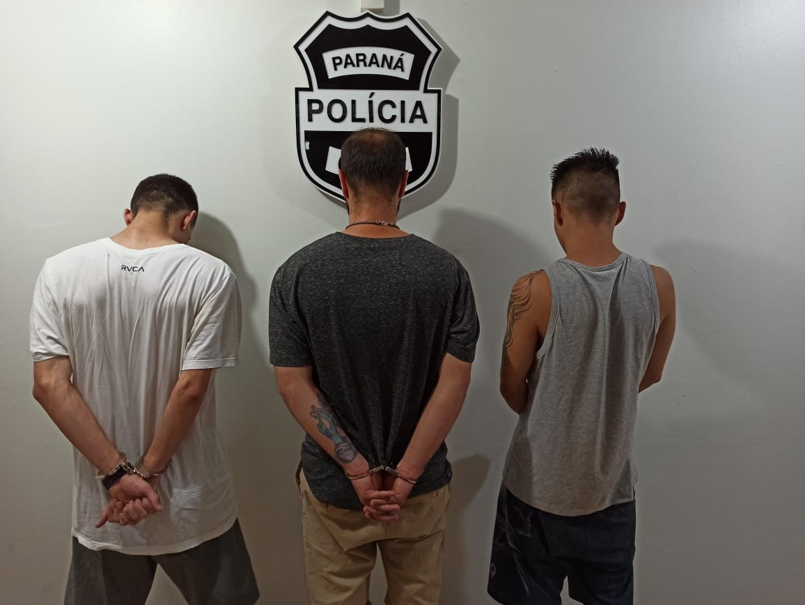 Polícia prende três suspeitos de invadir prédio comercial em Maringá
