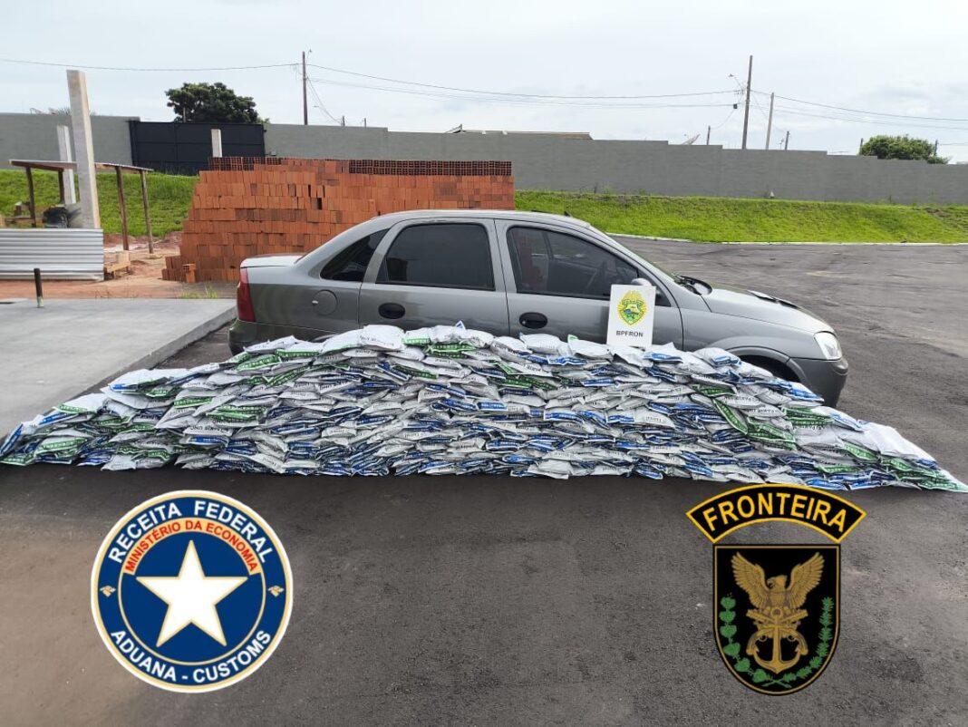 BPFron e Receita Federal apreendem carga de agrotóxicos e veículo furtado