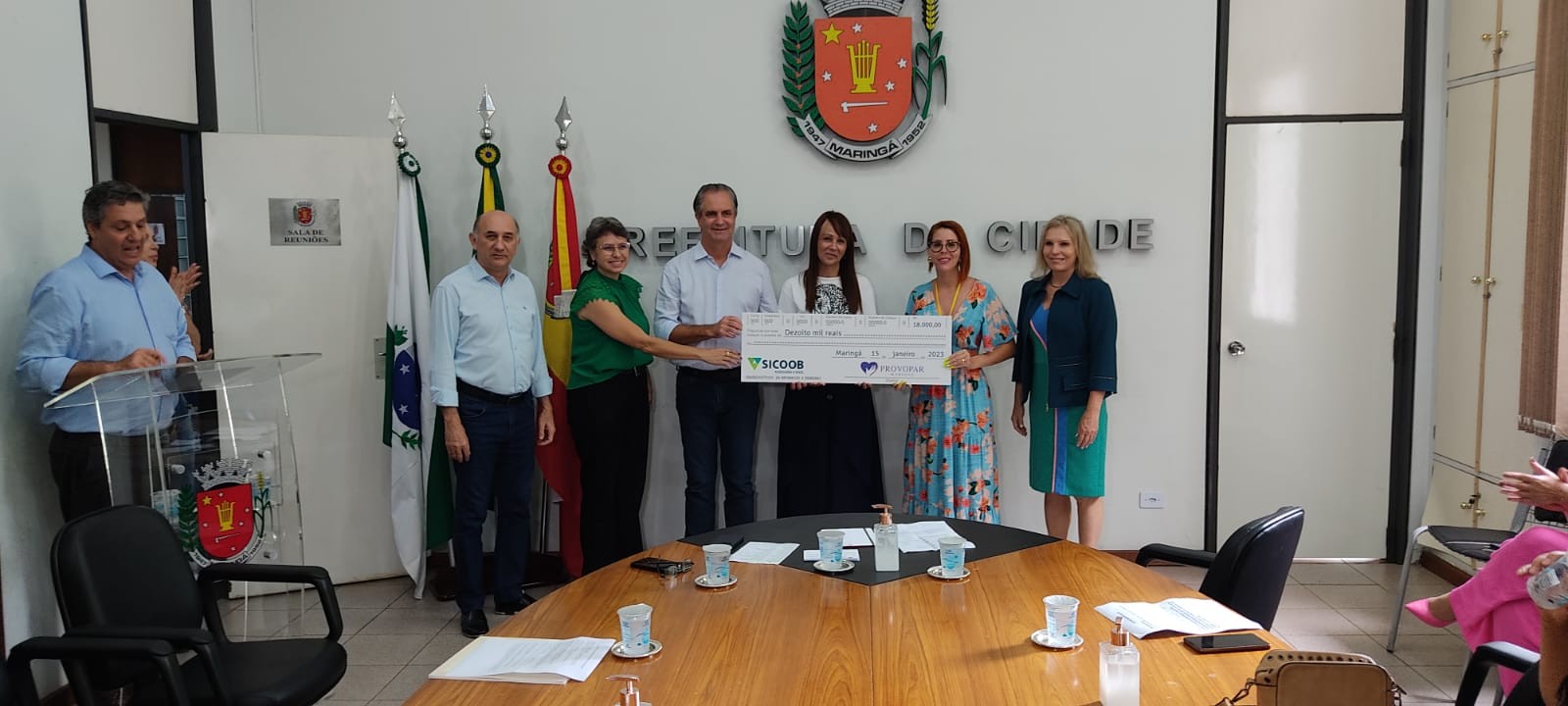 Provopar repassa recursos a entidades assistenciais de Maringá