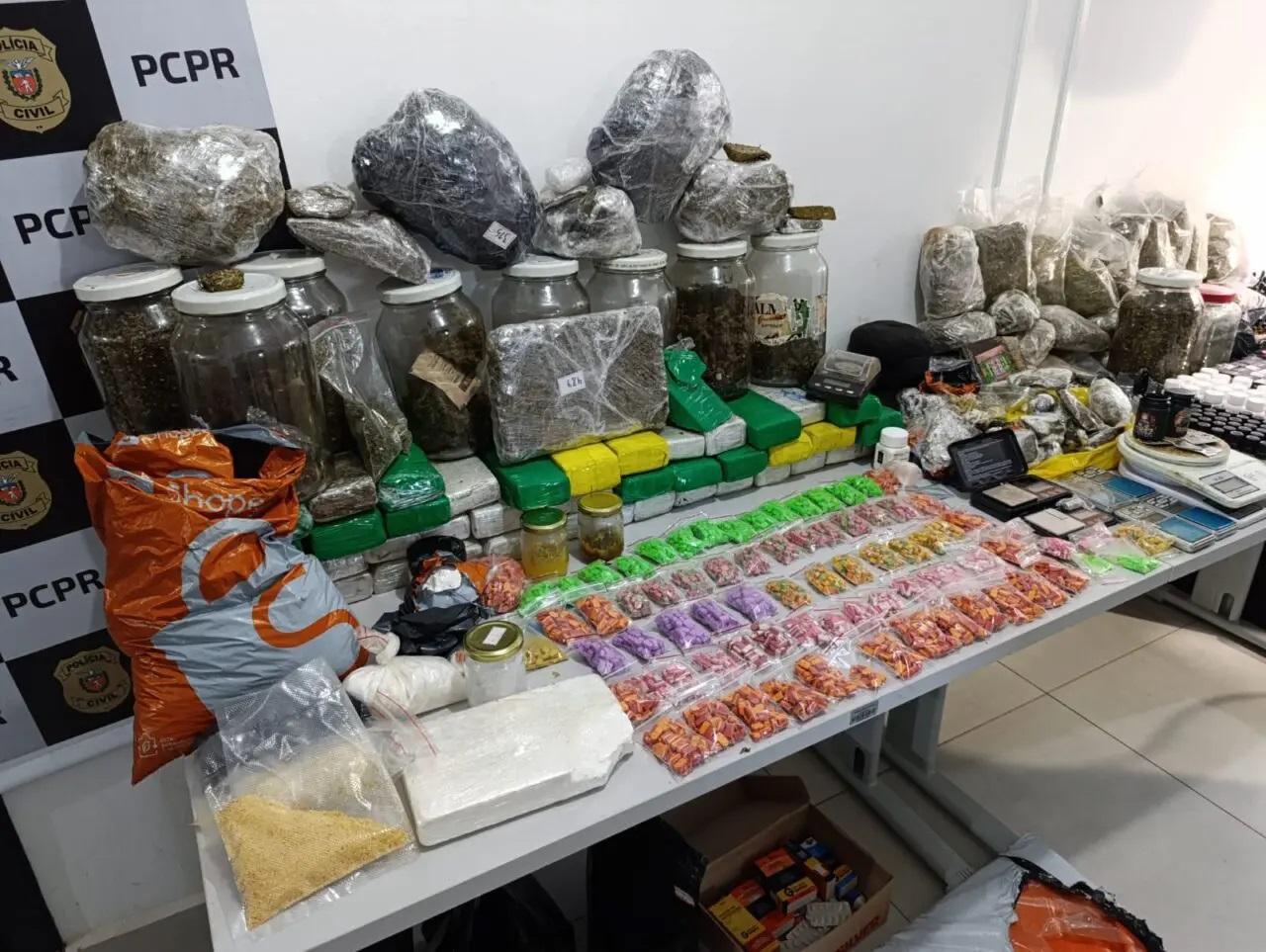 Esquema milionário de produção e distribuição de drogas é descoberto em Maringá