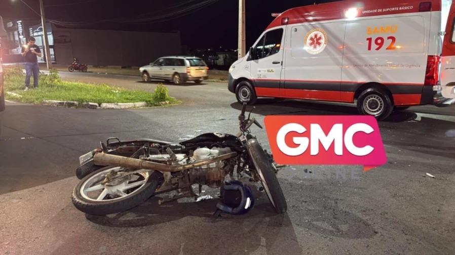Carro avança preferencial e deixa motociclista em estado grave em Maringá