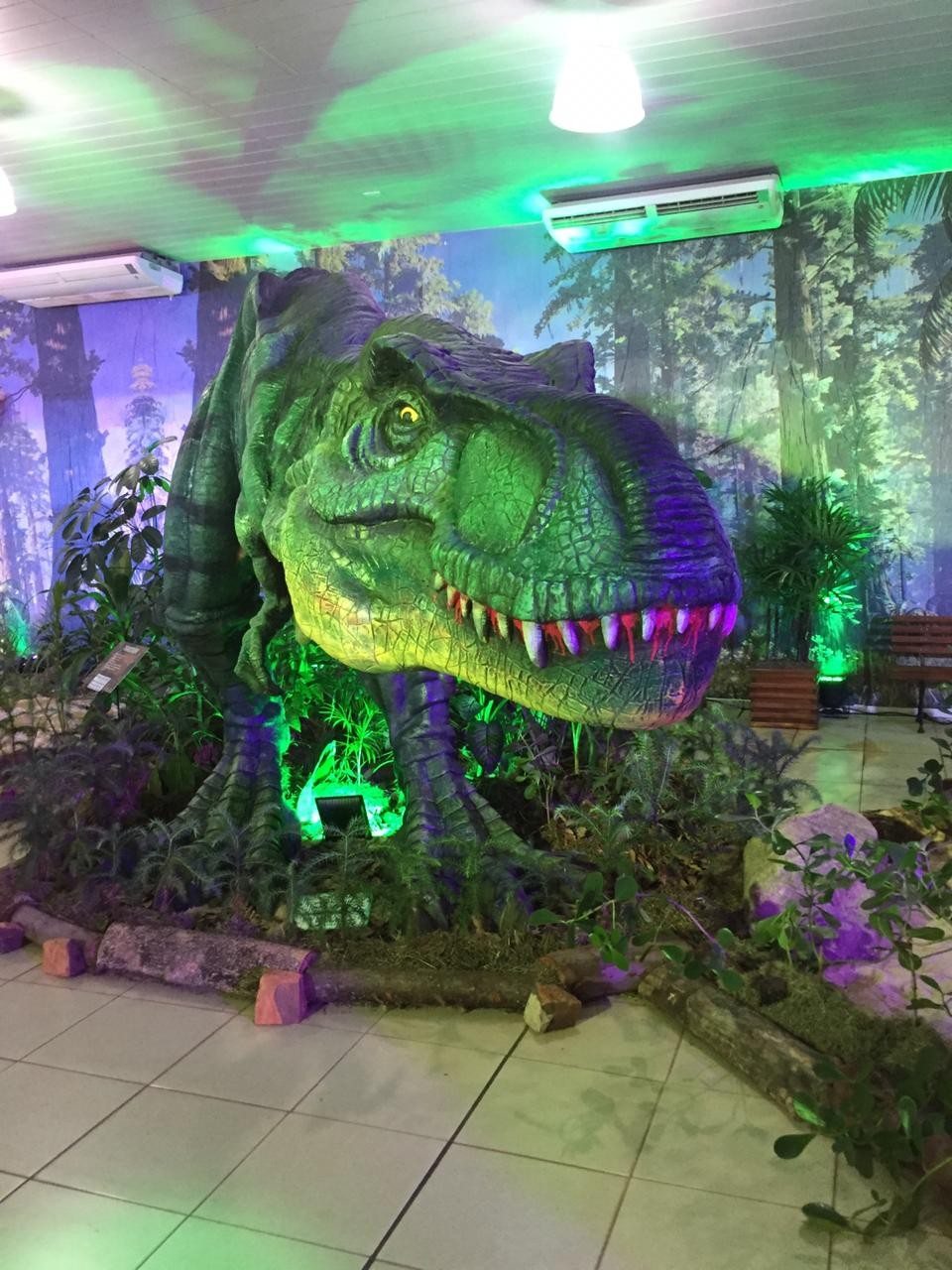 Pavilhão onde estão o Museu do Dinossauro e a Expo Pet  tem grande público na Expoingá