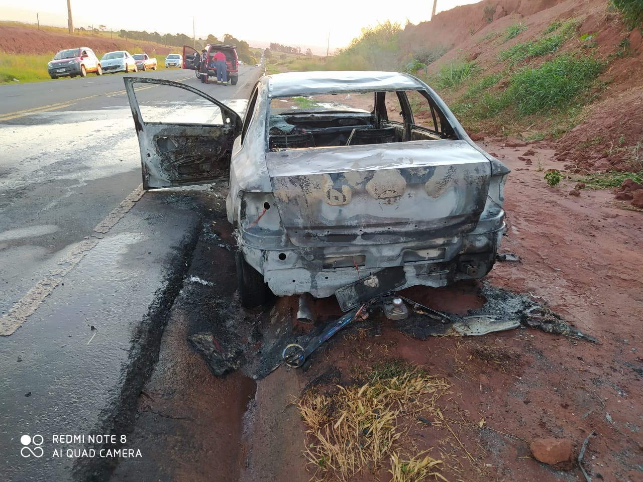 Vectra bate em Celta e pega fogo