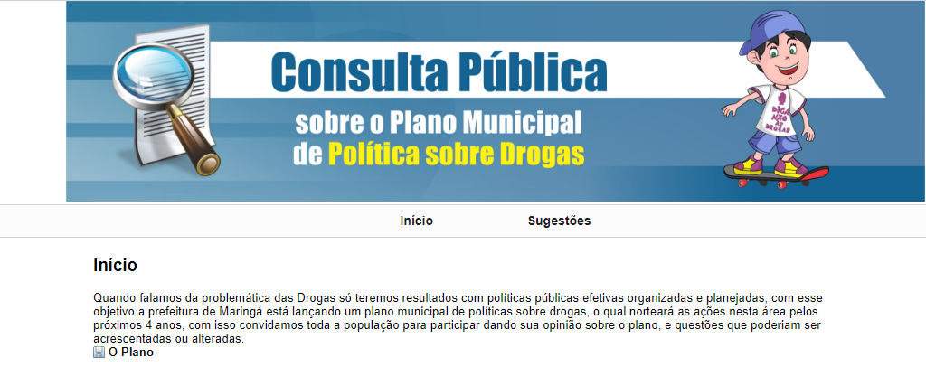 Consulta pública do plano de política sobre drogas encerra dia 24