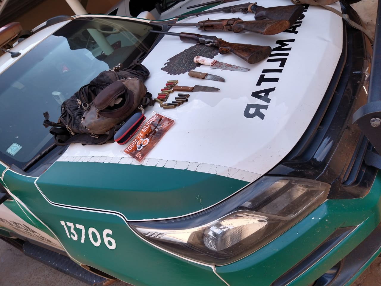 Dois homens são presos em flagrante por caça em São Jorge do Ivaí