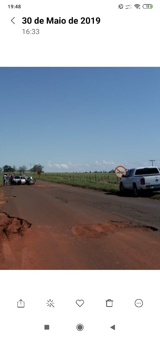 Comitiva da Cohapar sofre acidente em Querência do Norte
