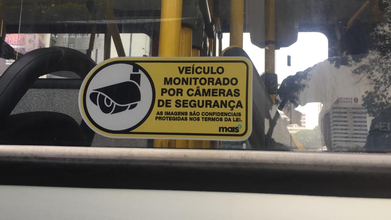 Ônibus estão com câmeras de monitoramento funcionando em Maringá