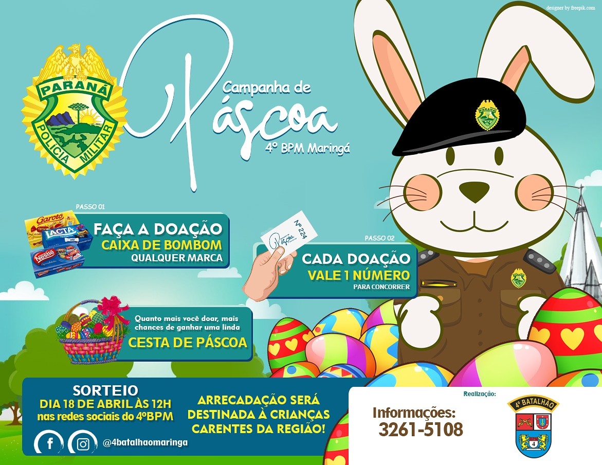 Polícia Militar lança Campanha de Páscoa