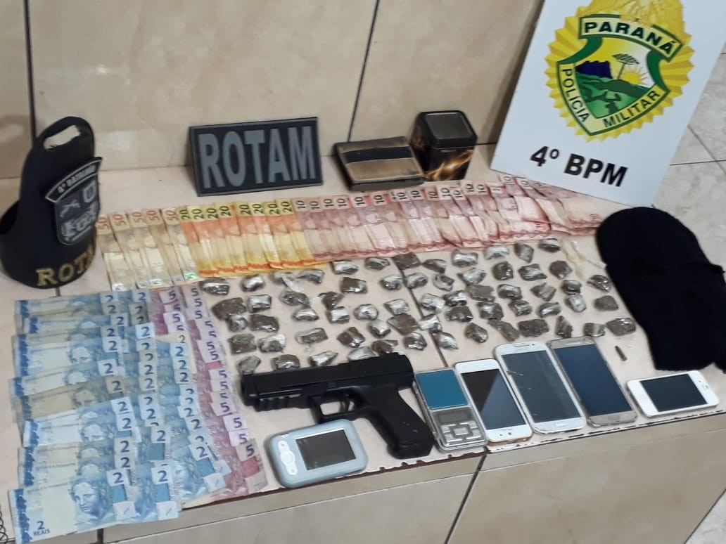 Três são presos por tráfico de drogas em Maringá