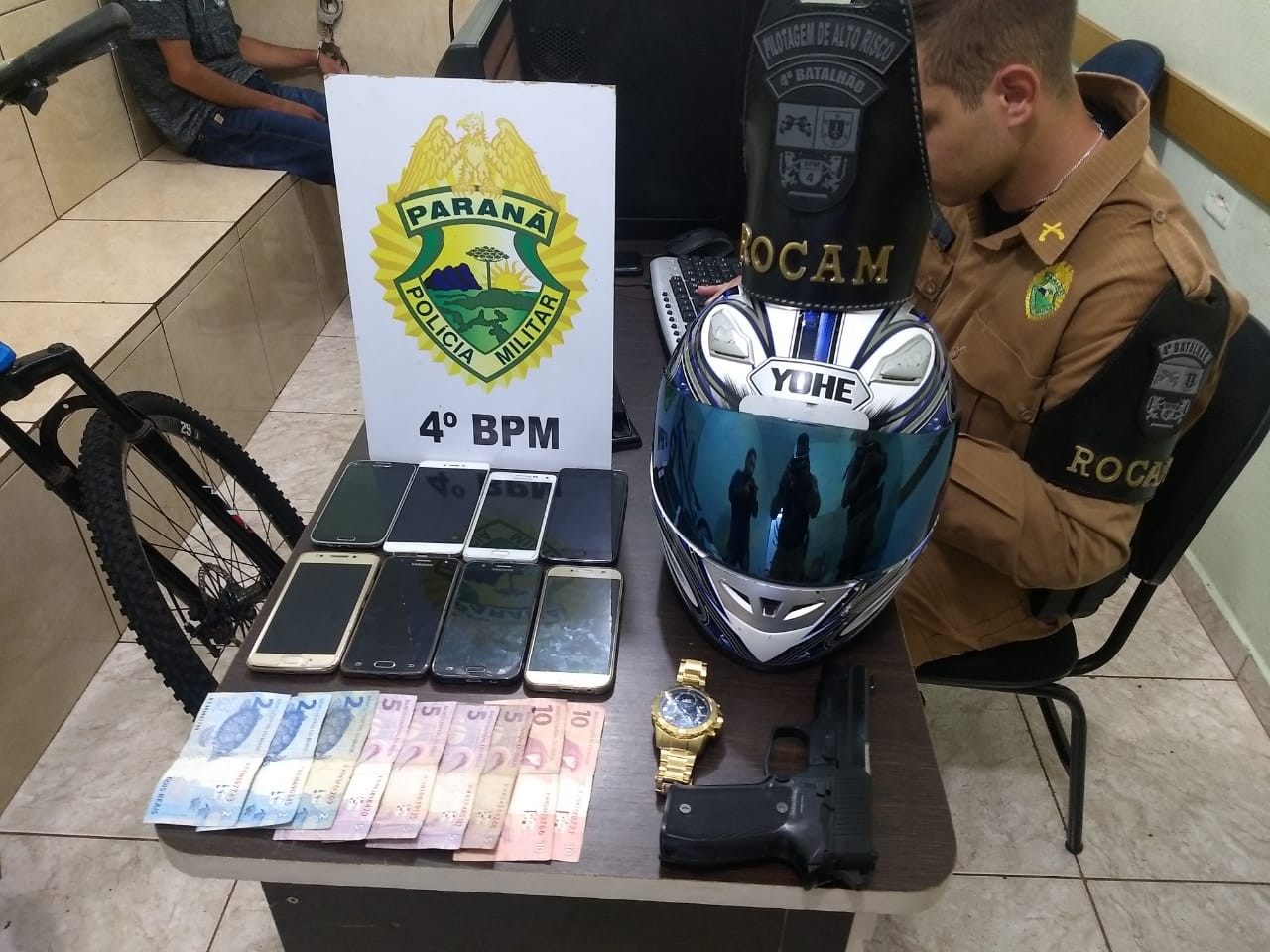 Policial de folga reconhece suspeito de praticar vários roubos em Maringá