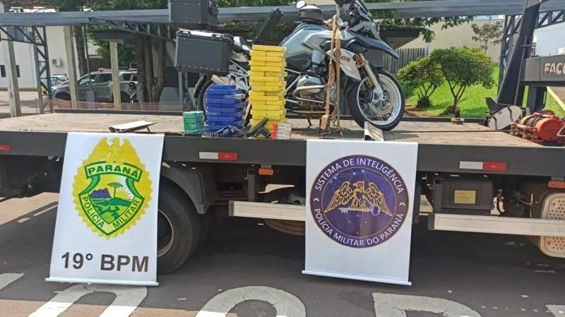 PF mira grupo que escondia drogas em motos de alta cilindrada