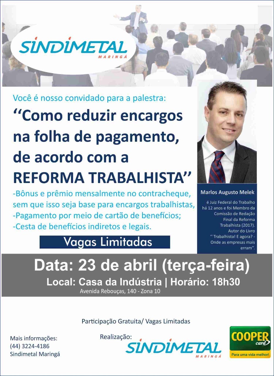 Sindimetal promove palestra para industriais e associados